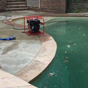 Pool cleaning for removing algae