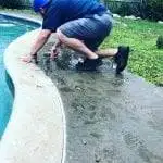 cleaning pool drain
