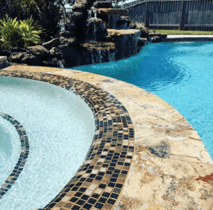 Breathtaking pool tile