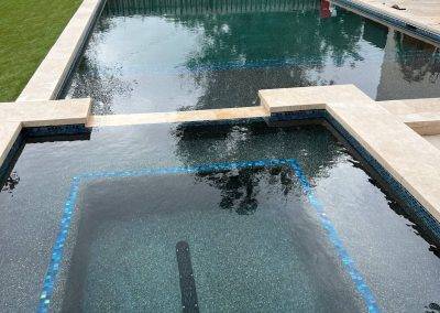 spillover spa installed in pool